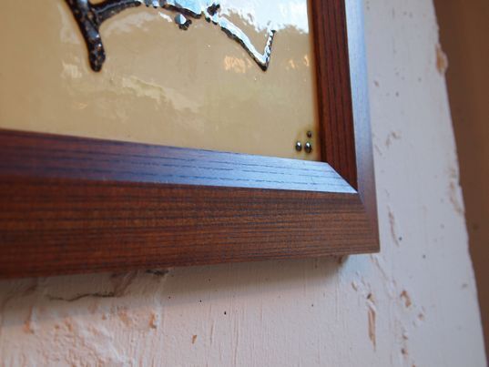 K92 人気作家 舩木研兒 陶板 『 猫 』 民藝 額装 壁掛 真作保証 K92 人気作家 舩木研兒 陶板 『 猫 』 民藝 額装 壁掛 真作保証